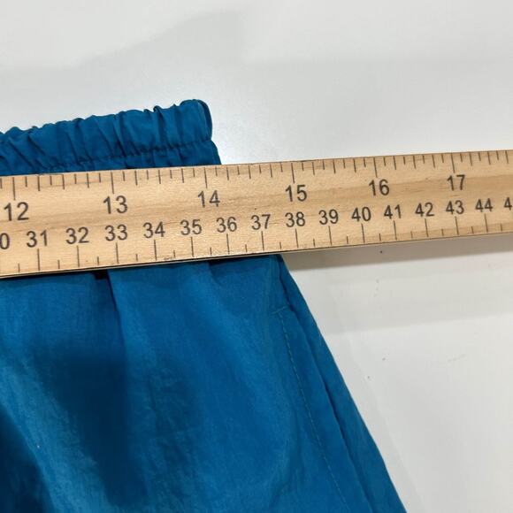 VTG Y2K Puma Tracksuit Womens Nylon Jacket Pant Set L Blue Retro Zip Up Hip Hop - Picture 16 of 16